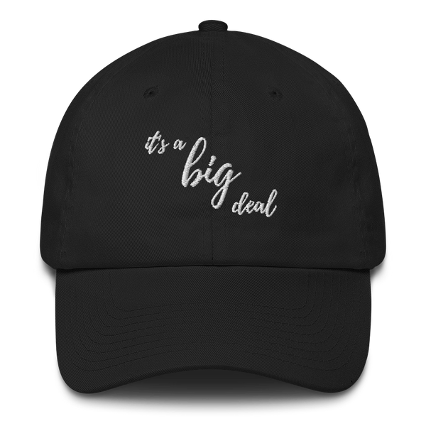 it's a big deal Black Cotton Cap