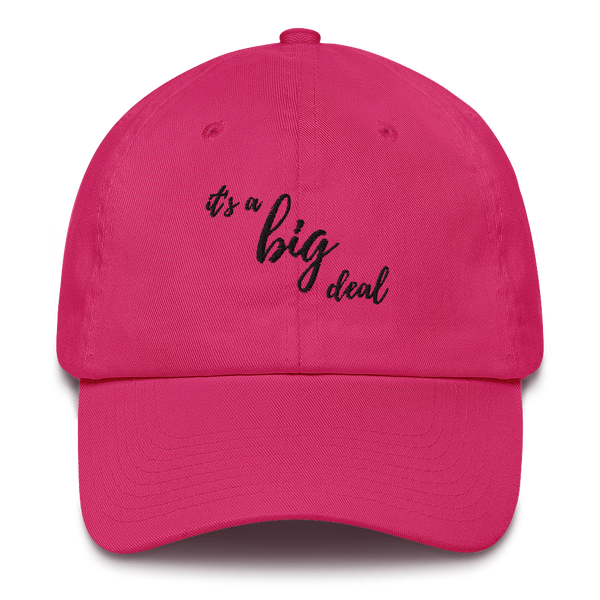 it's a big deal Pink Cotton Cap