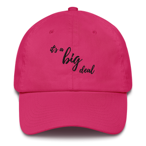 it's a big deal Pink Cotton Cap
